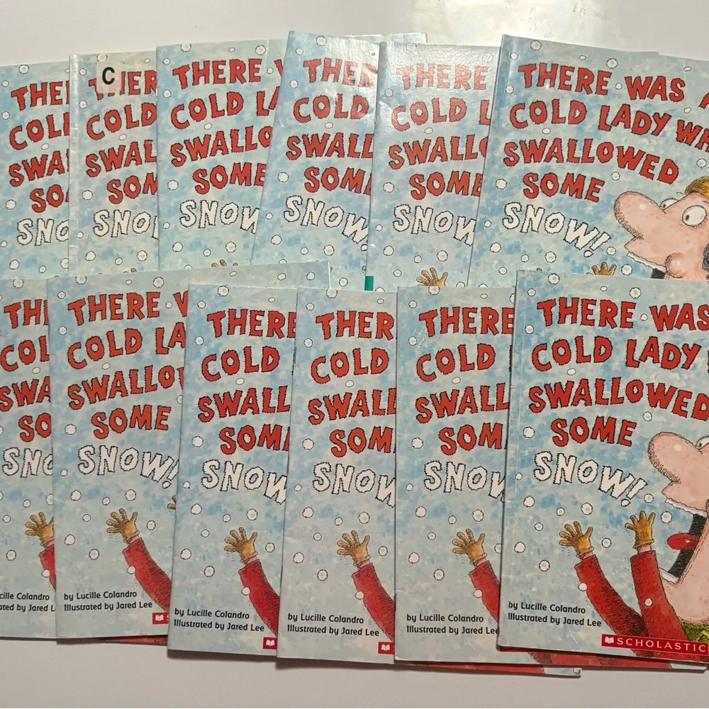 Scholastic 'There Was a Cold Lady Who Swallowed Some Snow!' Book Set of 12